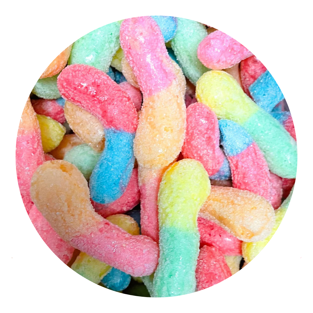 Freeze Dried Fizzy Worms 50G