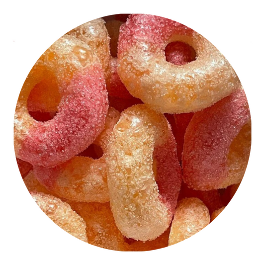 Freeze Dried Peach Rings 50G