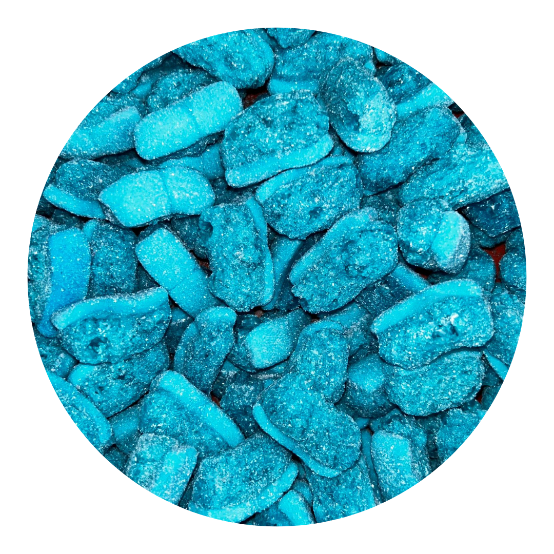 Freeze Dried Blue Raspberry Slices 50G